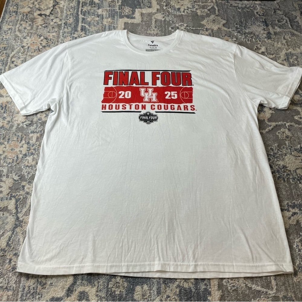 Fanatics White T-Shirt UH Final Four Cougars